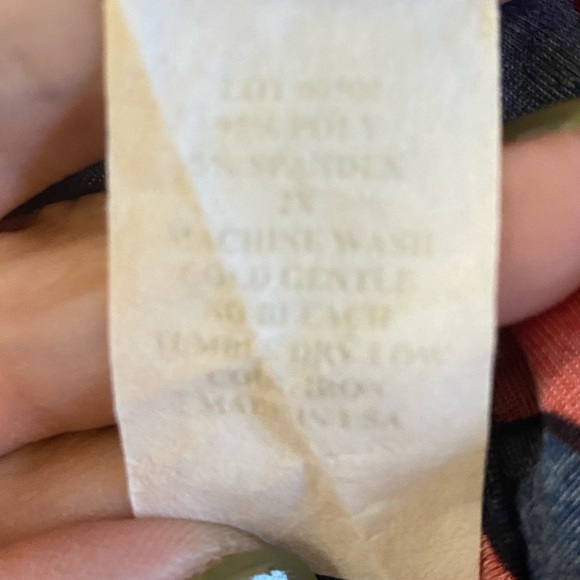 Flirty Pink 2x Red Navy Maxi Long Sleeve dress - Picture 3 of 4